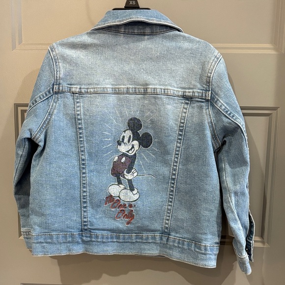 Disney Kids Mickey Mouse Light Blue Denim Jacket - Picture 5 of 8